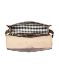 CHIARUGI Borsa piccola in pelle vintage Lulea Marrone