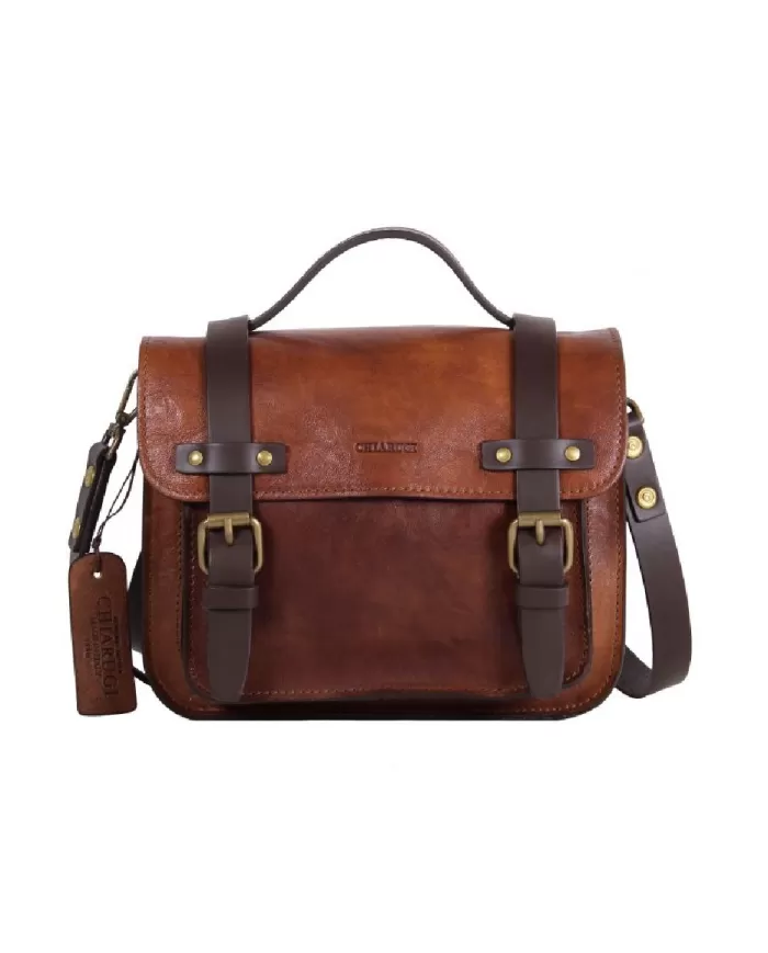 CHIARUGI Borsa piccola in pelle vintage Kiana Marrone