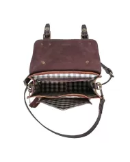 CHIARUGI Borsa piccola in pelle vintage Kiana Marrone