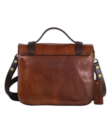CHIARUGI Borsa piccola in pelle vintage Kiana Marrone