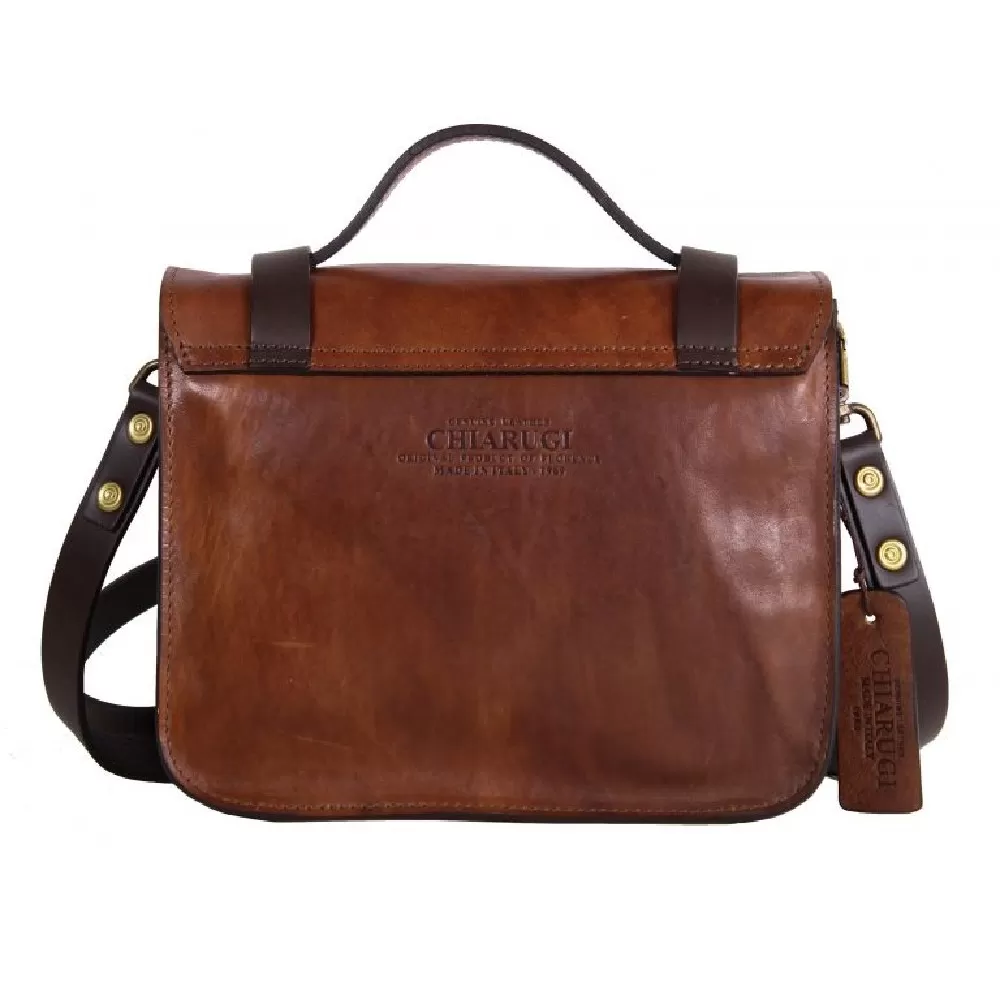 CHIARUGI Borsa piccola in pelle vintage Kiana Marrone - Foto 5 di 5