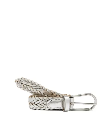 Gianni Chiarini Cintura pelle cm 2,5 Silver