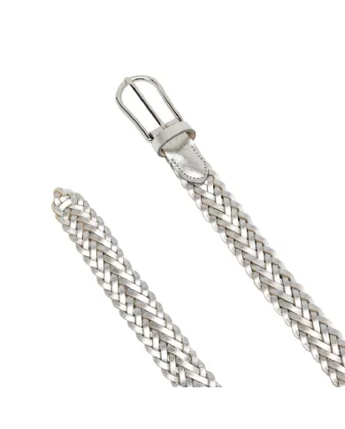 Gianni Chiarini Cintura pelle cm 2,5 Silver