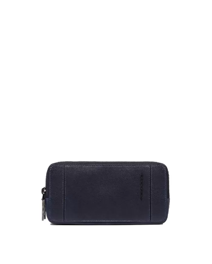 Piquadro Pochette uomo in pelle Cronus Blu
