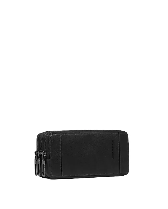 Piquadro Pochette uomo in pelle Cronus Nero