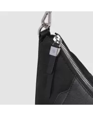 Piquadro Borsa nylon e pelle Lyra Nero