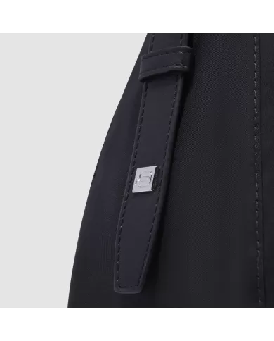 Piquadro Borsa nylon e pelle Lyra Nero