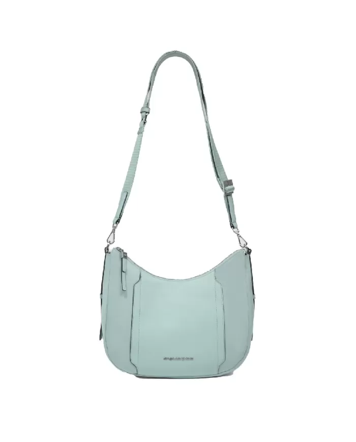 Piquadro Borsa nylon e pelle Lyra Verde