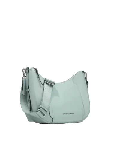 Piquadro Borsa nylon e pelle Lyra Verde