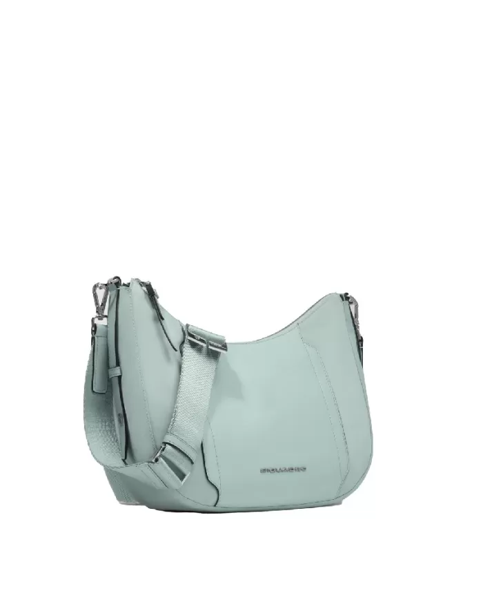 Piquadro Borsa nylon e pelle Lyra Verde