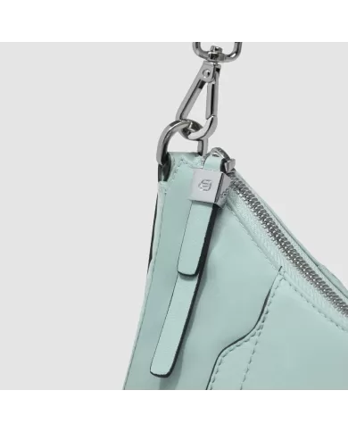 Piquadro Borsa nylon e pelle Lyra Verde