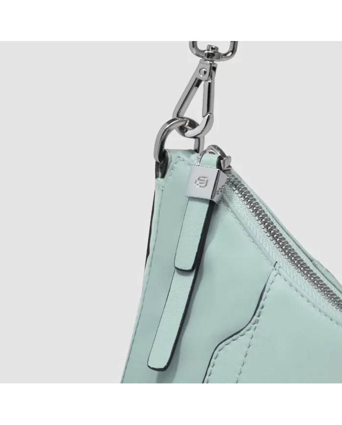 Piquadro Borsa nylon e pelle Lyra Verde