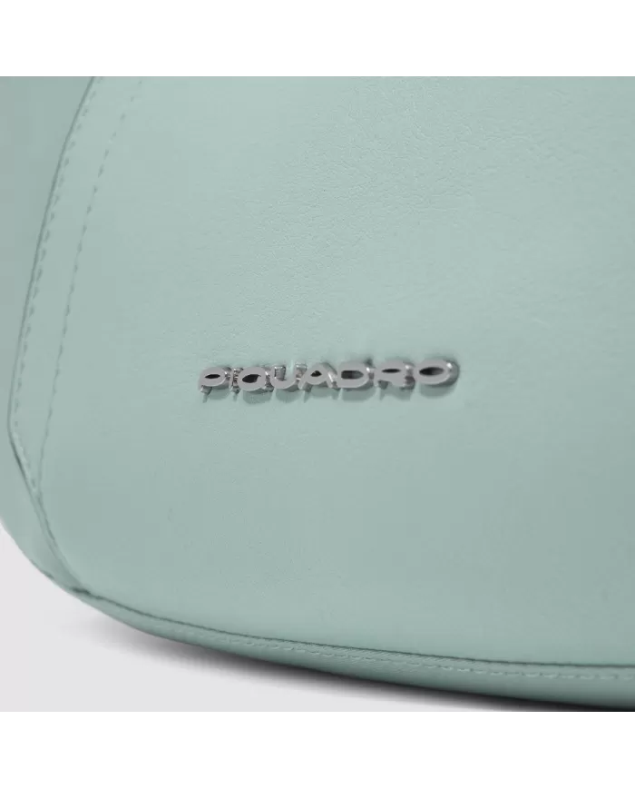 Piquadro Borsa nylon e pelle Lyra Verde