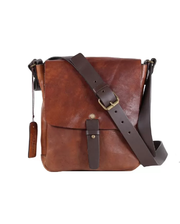 CHIARUGI Borsa con pattina Marrone