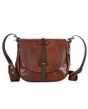 CHIARUGI Borsa piccola in pelle vintage Conconully Marrone CHIARUGI Borsa piccola in pelle vintage Conconully Marrone