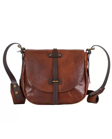 CHIARUGI Borsa piccola in pelle vintage Conconully Marrone CHIARUGI Borsa piccola in pelle vintage Conconully Marrone