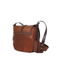 CHIARUGI Borsa piccola in pelle vintage Conconully Marrone