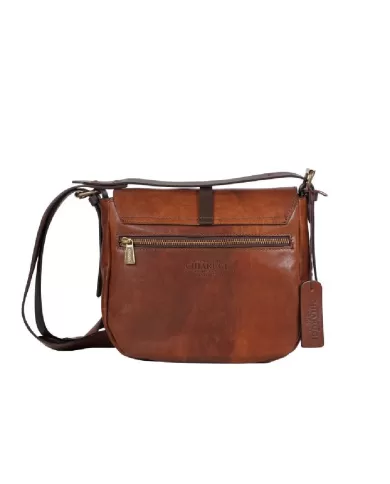 CHIARUGI Borsa piccola in pelle vintage Conconully Marrone CHIARUGI Borsa piccola in pelle vintage Conconully Marrone