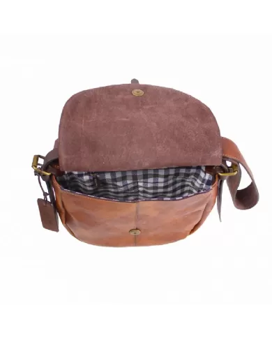 CHIARUGI Borsa piccola in pelle vintage Conconully Marrone CHIARUGI Borsa piccola in pelle vintage Conconully Marrone