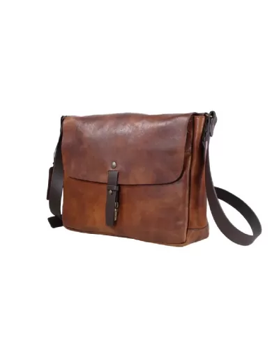 CHIARUGI Borsa messenger in pelle vintage Kinosis Marrone CHIARUGI Borsa messenger in pelle vintage Kinosis Marrone