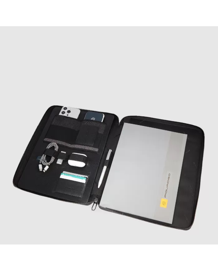 Piquadro Porta blocco con porta tablet Cronus Nero