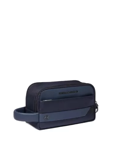 Piquadro Necssaire in tessuto riciclato Nevet Blu