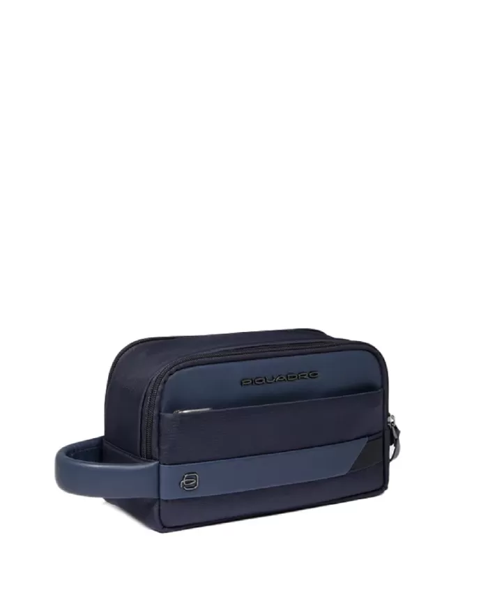 Piquadro Necssaire in tessuto riciclato Nevet Blu