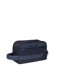 Piquadro Necssaire in tessuto riciclato Nevet Blu