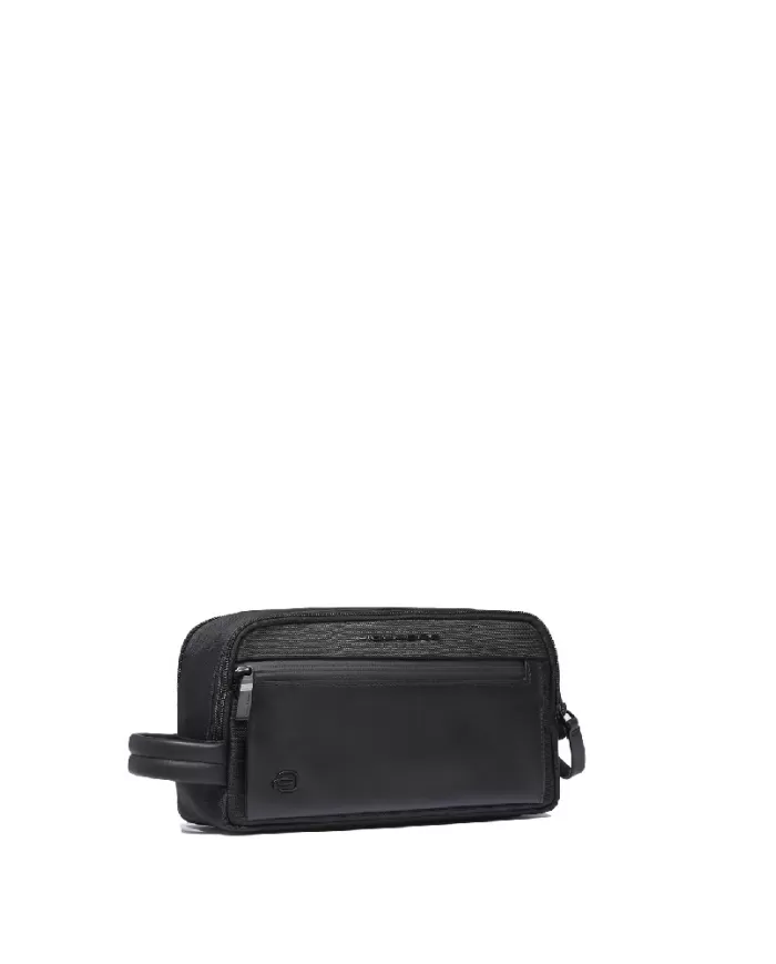 Piquadro Necssaire in tessuto riciclato Orion Nero