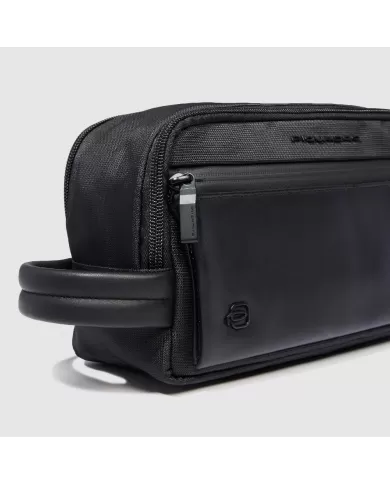 Piquadro Necssaire in tessuto riciclato Orion Nero