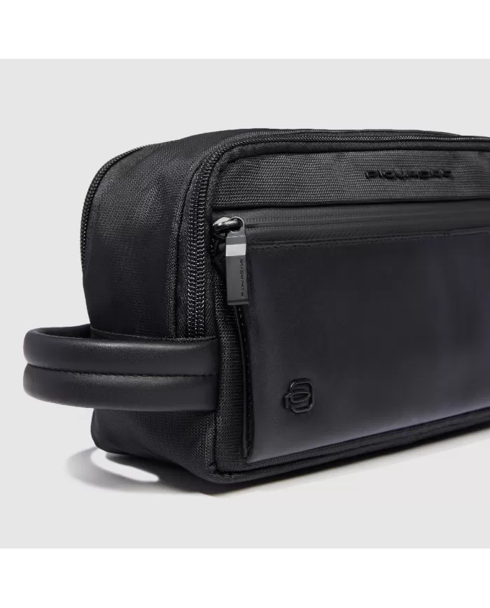 Piquadro Necssaire in tessuto riciclato Orion Nero