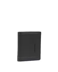 Piquadro Portafoglio piccolo in pelle Atlas Nero
