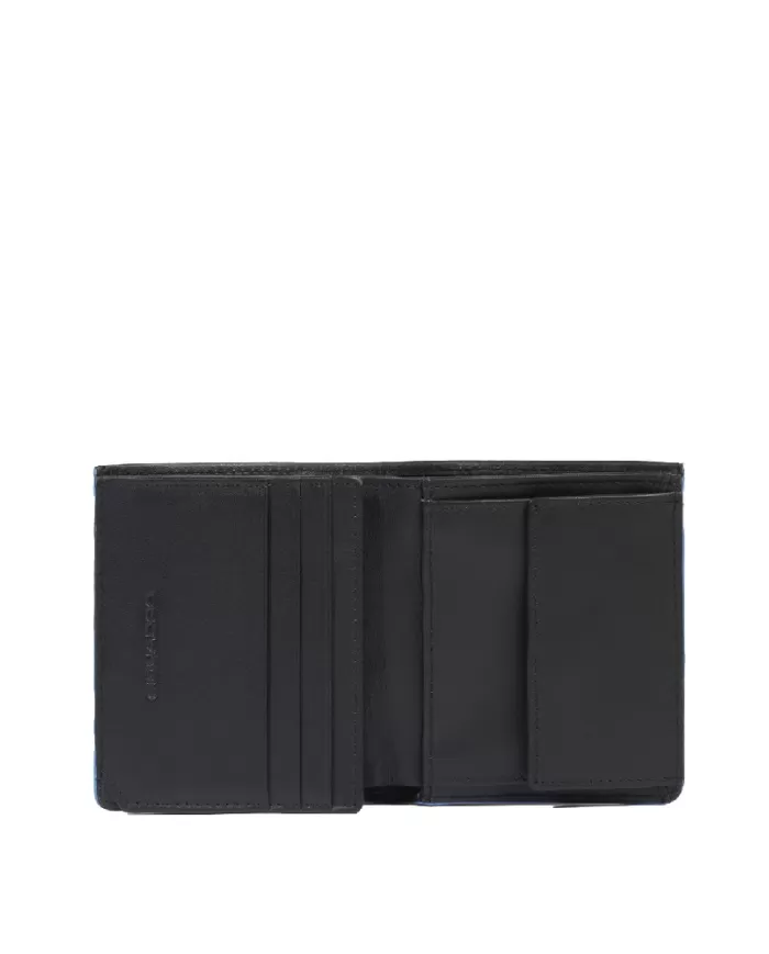 Piquadro Portafoglio piccolo in pelle Atlas Nero