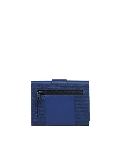 Piquadro Portafoglio verticale piccolo PQ Earth Blu