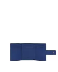 Piquadro Portafoglio verticale piccolo PQ Earth Blu