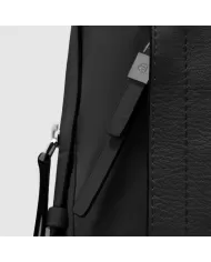 Piquadro Zaino tessuto pelle porta pc 14" Lyra Nero