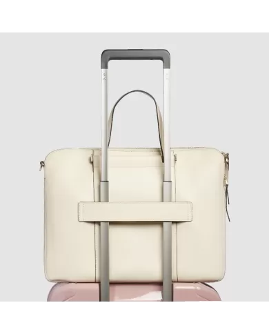 Piquadro Cartella donna pelle pc 15" Circle Bianco