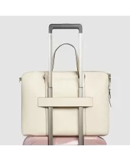 Piquadro Cartella donna pelle pc 15" Circle Bianco