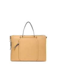 Piquadro Cartella donna pelle pc 15" Circle Giallo/Beige