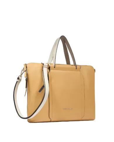 Piquadro Cartella donna pelle pc 15" Circle Giallo/Beige
