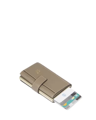 Piquadro Porta carte credito e banconote Circle W92 Tortora