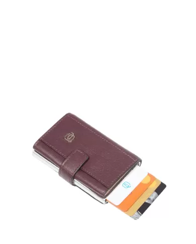 Piquadro Porta carte credito e banconote Circle W92 Bordeaux