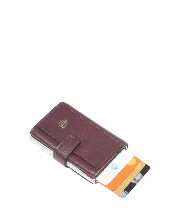 Piquadro Porta carte credito e banconote Circle W92 Bordeaux