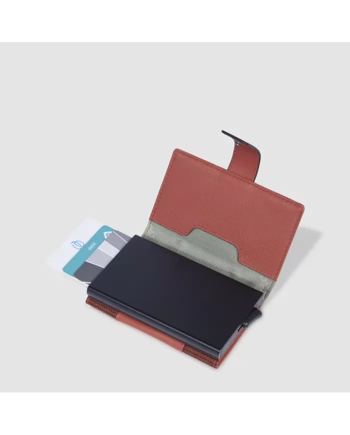 Piquadro Porta carte credito e banconote Pq Earth Arancio