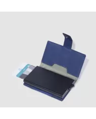 Piquadro Porta carte credito e banconote Pq Earth Blu