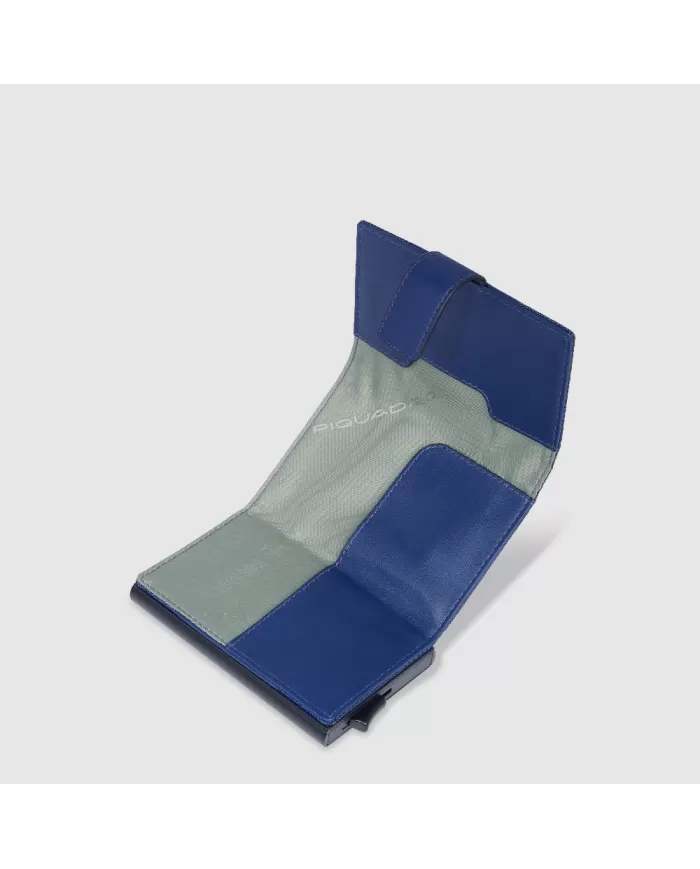 Piquadro Porta carte credito e banconote Pq Earth Blu