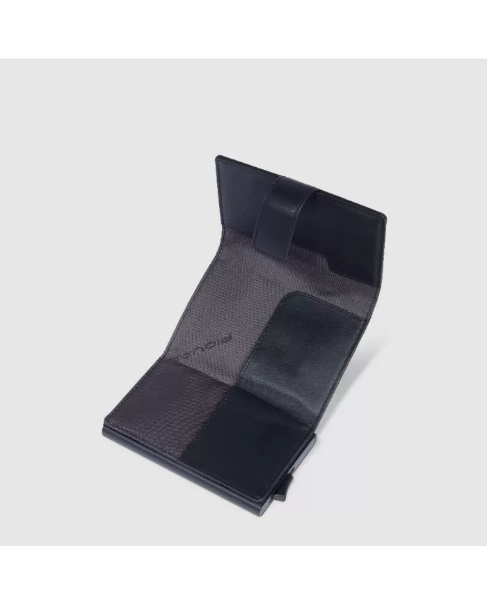 Piquadro Porta carte credito e banconote Pq Earth Nero