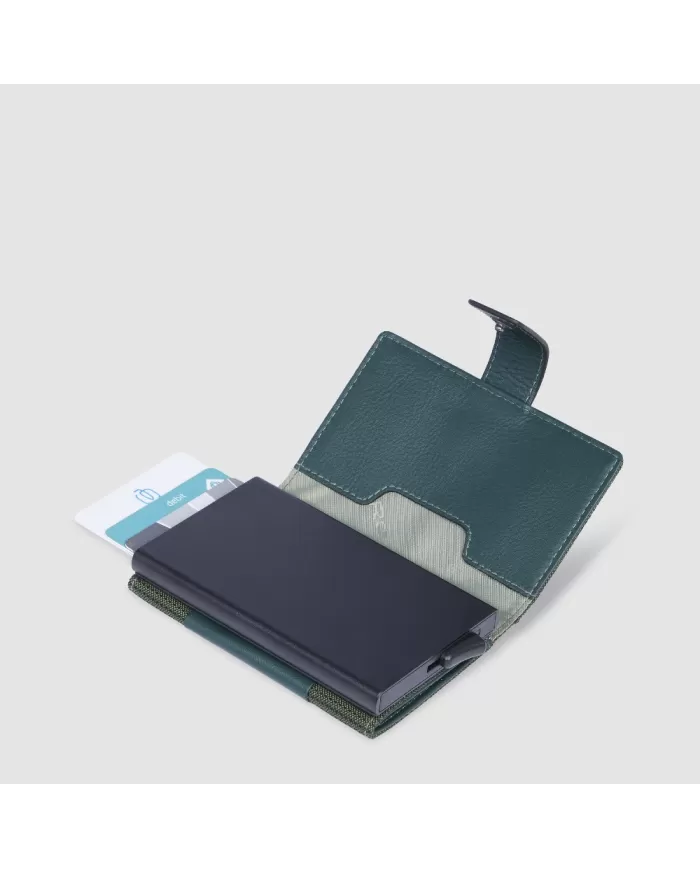 Piquadro Porta carte credito e banconote Pq Earth Verde