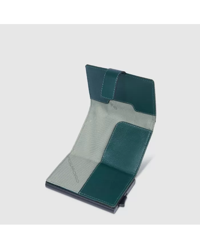 Piquadro Porta carte credito e banconote Pq Earth Verde