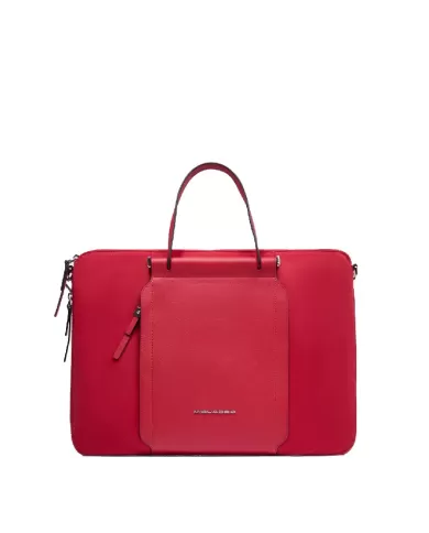 Piquadro Cartella tessuto pelle pc 15" Lyra Rosso